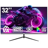 Gawfolk PC Monitor 32 Zoll UHD 4K 60Hz, Ultraklar (3840×2160p) Computer...