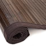 Homestyle4u 1589, Bambusteppich 60x200 cm Bambusmatte Bad rutschfest...