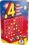 Schmidt Spiele 51214 BMM Vier, Bring Mich mit Spiel in der Metalldose, bunt