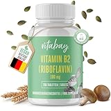 Vitabay Vitamin B2 (Riboflavin) | 200 vegane Tabletten | Hochdosiert mit...