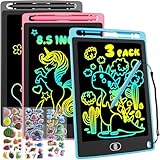 3 Pack LCD Schreibtafel 8,5 Zoll, Buntes LCD Writing Tablet, Löschbarer...