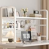 MNBVH Desk Extender Organizer Regal - Pegboard -Anzeigeständer,...