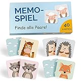 GLÜCKSWOLKE Memo - Spiel für Kinder ab 2 bis 6 Jahre, Montessori...