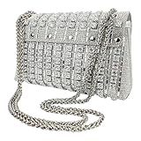 Damen Luxus Leichte Diamant Handtasche Mode Abendessen Tasche | Tragbare...