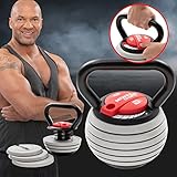 Miweba Sports Kettlebell verstellbar KB-300 | 3,5-18 kg Gewichte -...