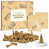 Räucherkegel Palo Santo 120st, Mit Räucherstäbchenhalter, Perfekt für...