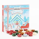 Yankee Candle North Pole Adventskalender Weihnachten 24 Duftkerzen 9,8 g in...