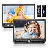 Arafuna 10.5' Dual Auto DVD Player, wiederaufladbarer Auto-Bildschirm...