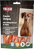 TRIXIE glutenfreie Käse-Huhn-Streifen 'PREMIO Cheese Chicken Stripes, 100...
