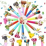 Bipl 20 Stück Tröten Kindergeburtstag, Party Mehrfarbig Funny Gebläse,...