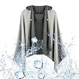 SilverChry Kühlender Umhang, Sonnenschutzumhang, Kühlender Hoodie für...