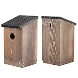 lyrlody Hölzernes Vogelhaus Papageiennistbox Vogelfreundliches Design aus...
