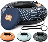 SereneLife Snowtube 102 cm – Aufblasbarer Schlitten mit Zugband &...