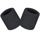 Schweißbänder Sport Wristbands 2 Pack, Sport Schweißband Armband Weiche...