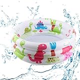 Kiddie Pool | Aufblasbarer runder Swimmingpool, tragbarer...