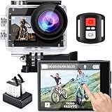 icefox Action Cam 4K 60FPS 20MP, Unterwasserkamera mit EIS, 5-fachem Zoom,...