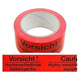 6 Rollen Klebeband Vorsicht! Hochempfindliche Elektrogeräte zweisprachig...
