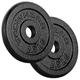 Train Hard® Hantelscheiben Paar Set, 2x1.25/2x2.5/2x5/2x10/2x15kg,30/31mm...