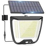 CZHHMART Solarlampen Strahler Außen LED mit Bewegungsmelder - 288 LED...