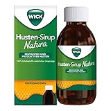 WICK Husten Sirup Natura mit Honiggeschmack ab 12 Jahren 140 ml