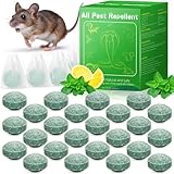 Yineaae Mäuse Vertreiben, 24 Stück Giftfreie Rattengift Mäuseköder,...