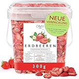 Erdbeeren gefriergetrocknet in Scheiben 300g gefriergetrocknete Früchte...