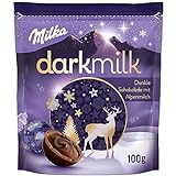 Milka Feine Kugeln Dark Milk 1 x 90g I Weihnachtsschokolade Einzelpackung I...