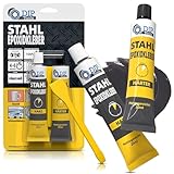 DIP-Tools Stahl Epoxid-Kleber 40ml, extrem stark, Zwei-Komponenten Kleber...