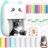 KDISHKRA Mini Drucker - Bluetooth Thermodrucker Mini Printer für...