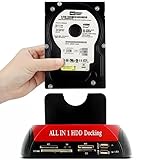 Retoo Festplatten Docking Station USB 3.0, SATA IDE 2,5 Zoll & 3,5 Zoll HDD...