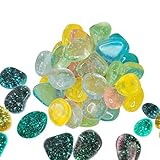 Leuchtsteine im Dunkeln, leuchtende Steine für den Außenbereich, bunter...