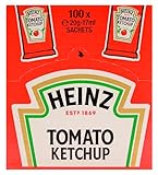 Heinz Tomato Ketchup Classic – Tomatenketchup in Portionsbeutel – 100 x...