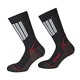 TippTexx24 2 Paar Trekkingsocken, Wandersocken mit Silberfäden gegen...