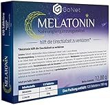 GoNet Melatonin 120 Tabletten Gute Nacht bei Schlafstörung Schlafmittel I...