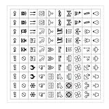 Lichtschalter-Etiketten, Aufkleber, wasserdicht, für Badezimmer, Küche,...