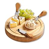 Kesper | Käseschneideplatte mit Besteck, Material: Bambus, Maße: B: 23 x...