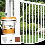 Waterproof Quick-Dry Mild Formula Anti-Rust Metal Paint, 350ml...