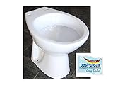 Stand WC bodenstehend Tiefspüler weiß/mit horizontalem Abgang mit BEST...