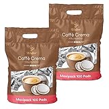 Tchibo Kaffeepads Vorratspack Maxipack, Caffè Crema vollmundig, 200 Stück...