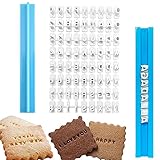 alladaga Packung mit 72 Briefe Nummer Buchstaben Cookie Stempel Set Keks...