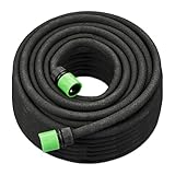 Relaxdays Tropfschlauch, 50 m, Perlschlauch zur Bewässerung von Hochbeeten...