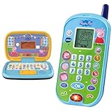 VTech Peppas Lernlaptop – Lerncomputer mit ABC-Tastatur & Peppas...