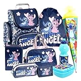 Stitch Angel 9 Teile Set Schulranzen Ranzen Schultüte 85 cm Tasche...