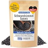 Schwarzkümmel ganze Samen 500g, echte Schwarzkümmelsamen – Nigella...