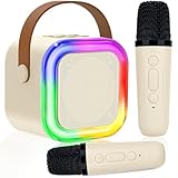 Karaoke Maschine für Kinder Erwachsene, Bluetooth Karaoke Lautsprecher mit...