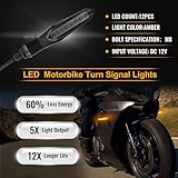OZ-LAMPE Led Motorrad Blinker für 12V Universal Tagfahrlicht, Passender M8...