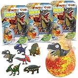 INKEE SURPRISE DINO | 3er Bundle Kinder Badebomben mit Dinosaurier Figuren,...