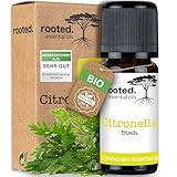 rooted.® BIO Citronellaöl [100% NATURREIN] - Cymbopogon winterianus -...