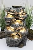 Springbrunnen Victoria mit LED Beleuchtung Zimmerbrunnen IN und Outdoor...