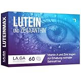 Lutein Zeaxanthin Kapseln mit Beta Carotin, Blaubeere, Vitamine A, E und...